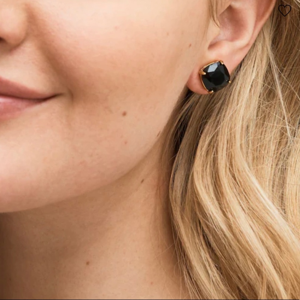 Kate Spade Square Stud Earrings in Jet